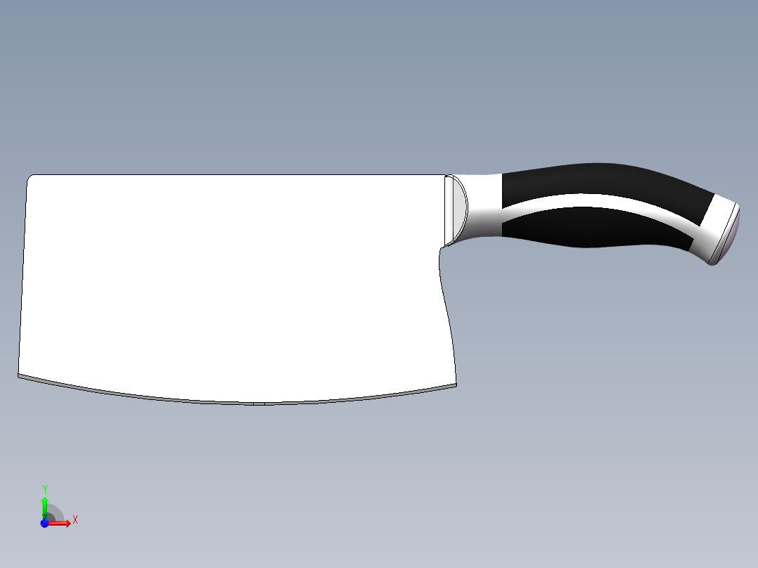 双立人菜刀 (综合练习)细节清楚前视图