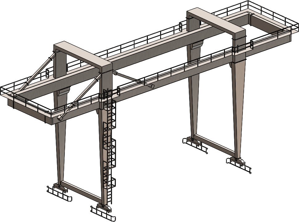 SOLIDWORKS2016简单龙门吊模型