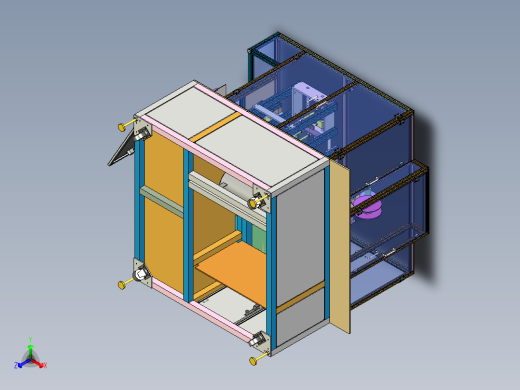 电池贴侧胶机3D图纸H605