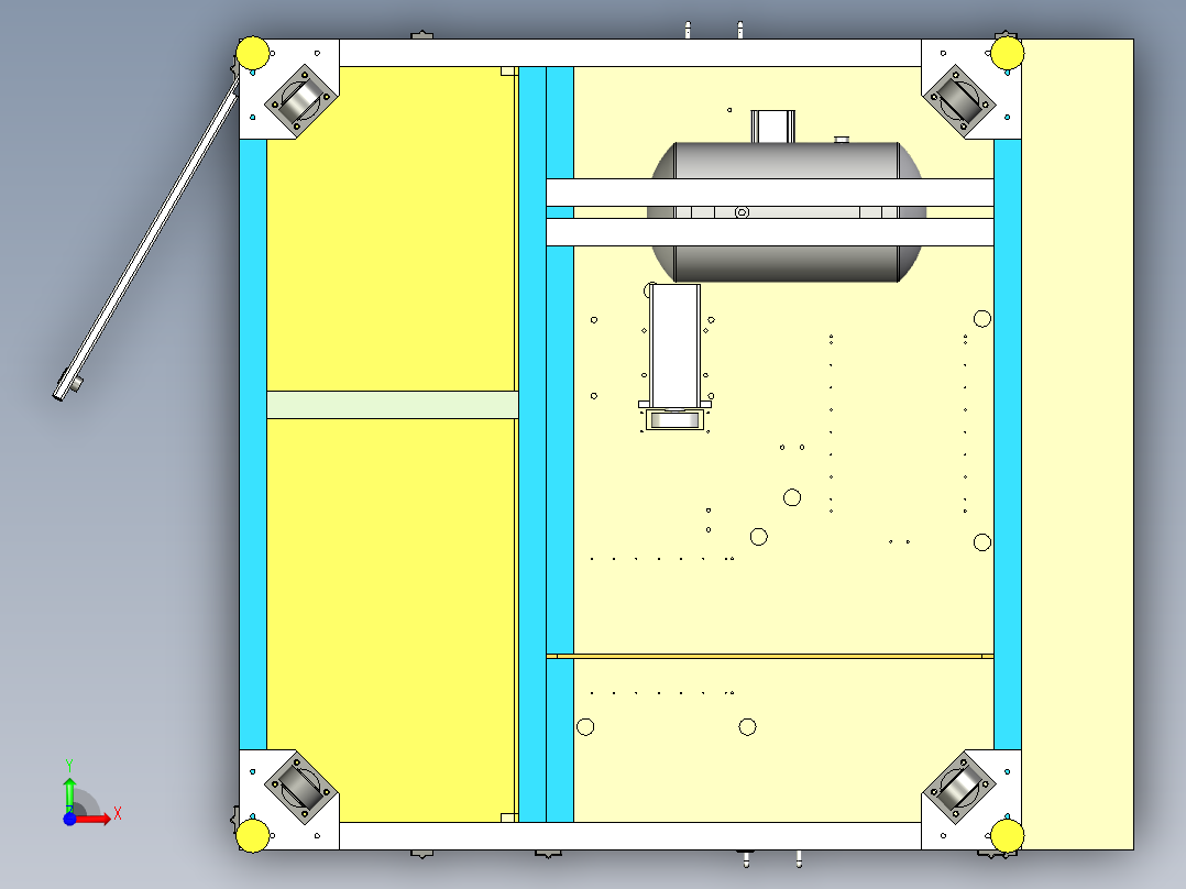 电池贴侧胶机3D图纸H605前视图