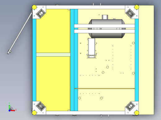 电池贴侧胶机3D图纸H605前视缩略图