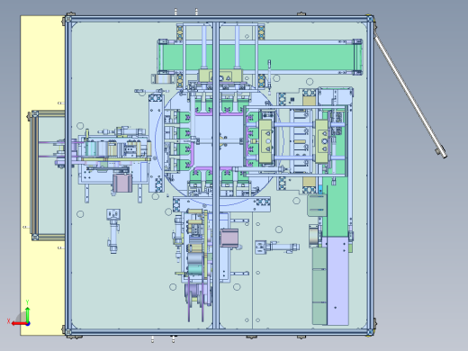 电池贴侧胶机3D图纸H605后视缩略图