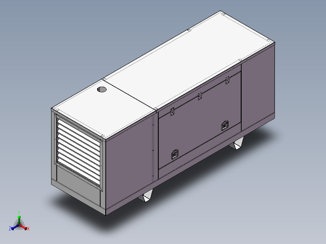 8套发电机图纸柴油发电机组图纸发电机3D图纸