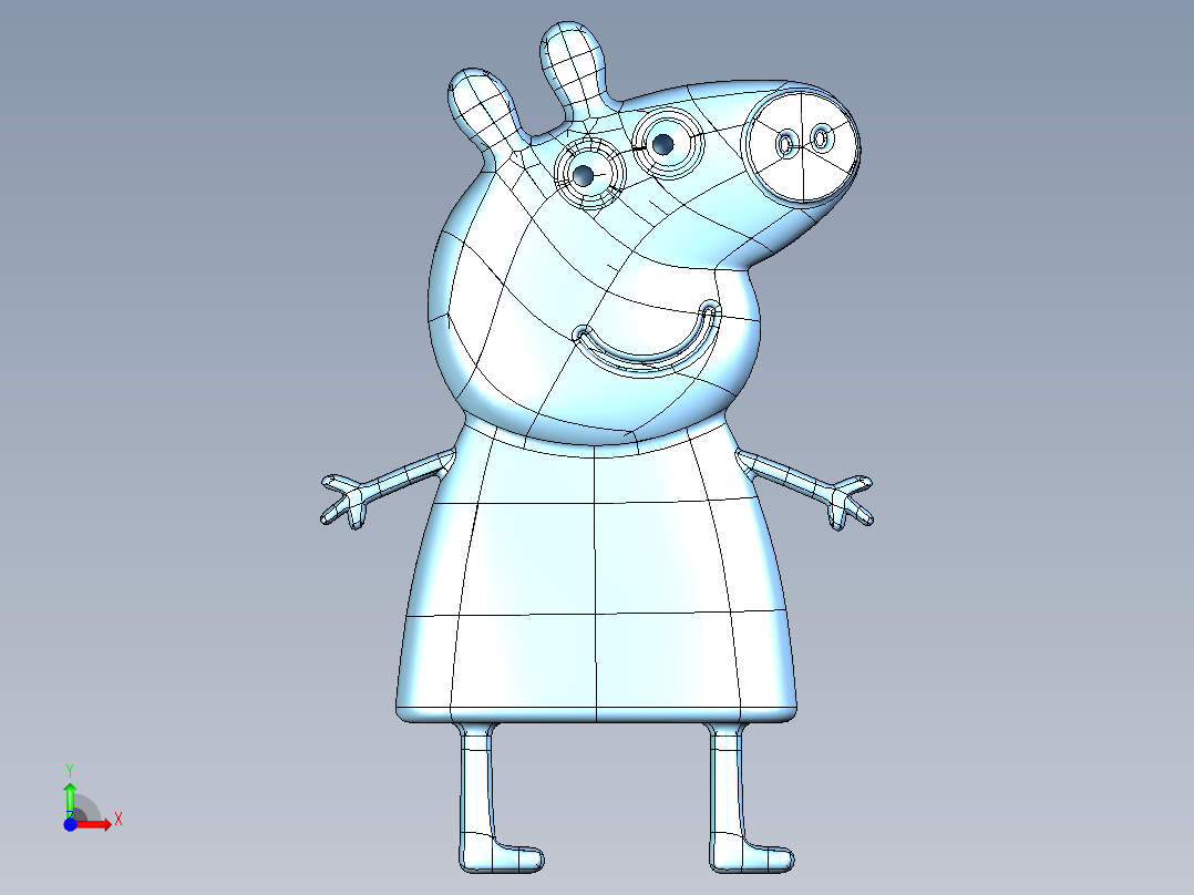 小猪佩奇前视图