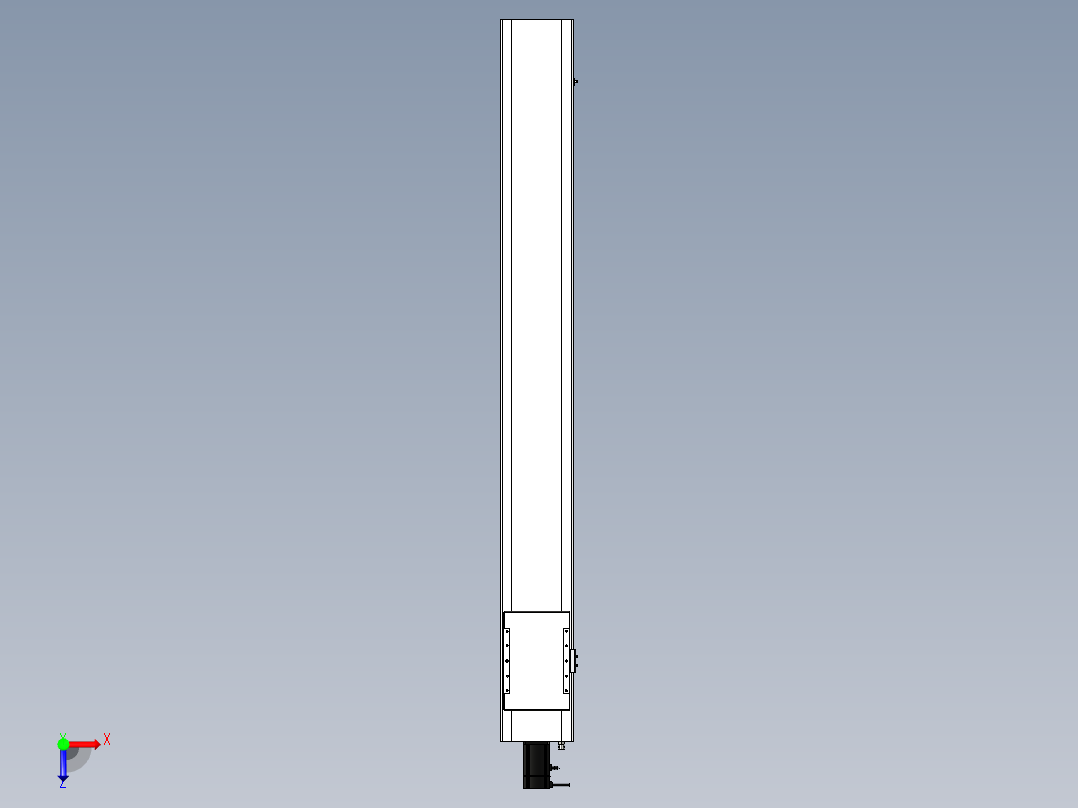 Toyo东佑达直线模组-ECH22-L25-1750-BC-M75-C4俯视图