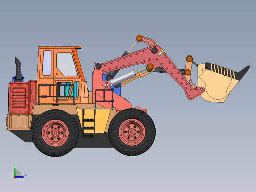 装载机左视缩略图