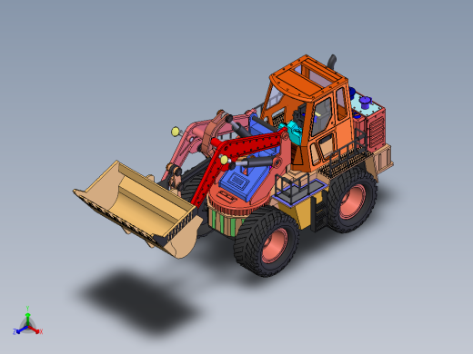 装载机正等轴测缩略图