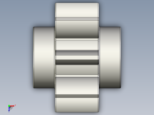 3647 - 4211432 - Medium Stone Grey Technic Gear 8 Tooth.STEP俯视缩略图