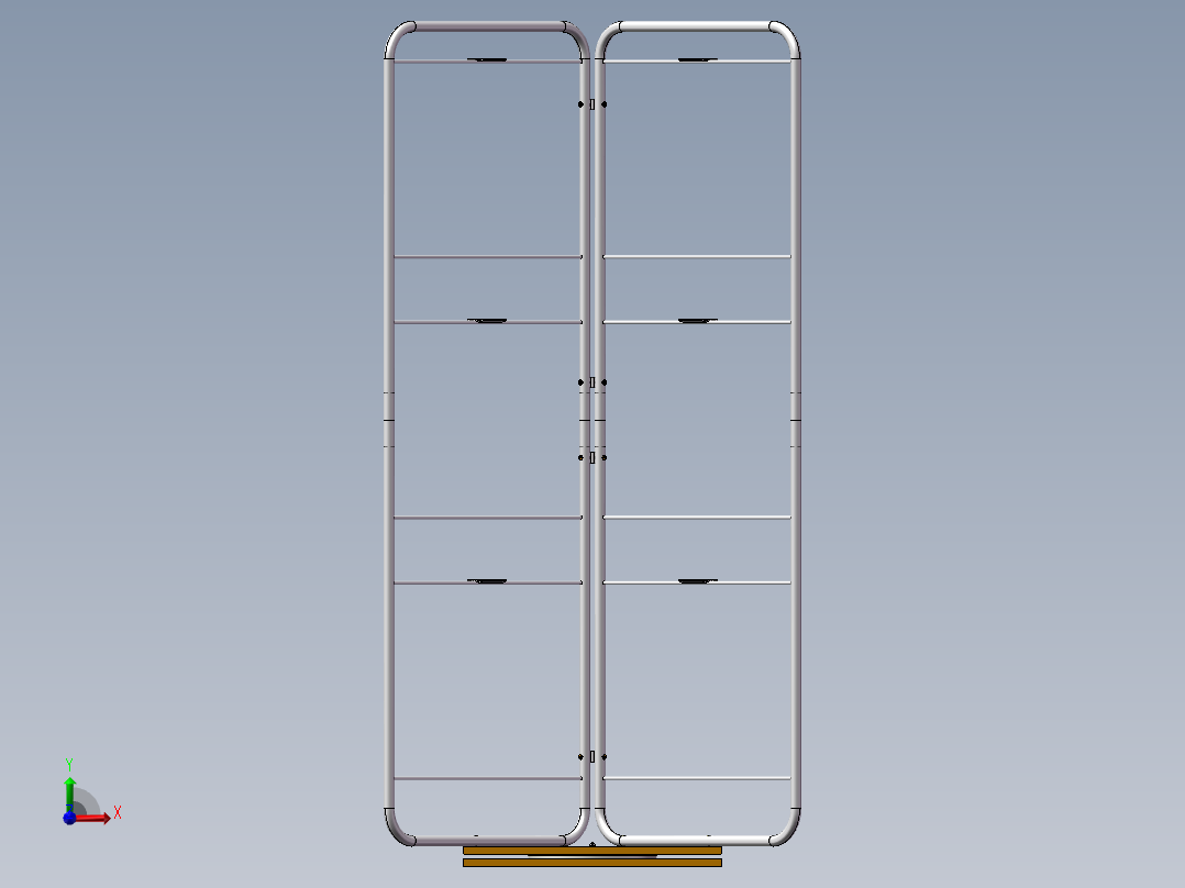 广告牌-四面架前视图