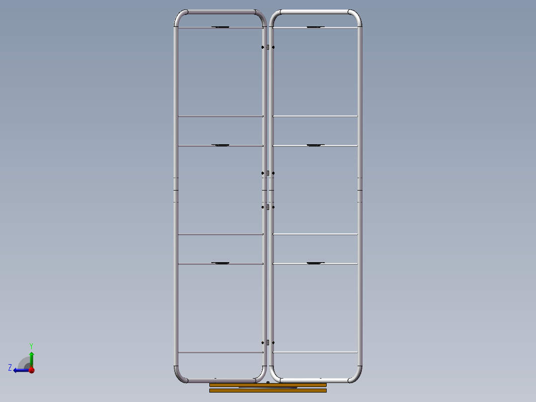广告牌-四面架右视图