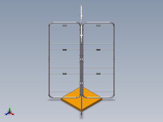 广告牌-四面架正等轴测缩略图