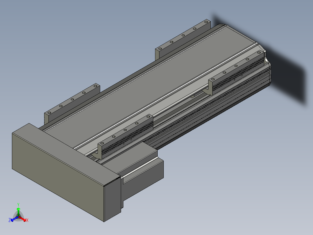 直线模组LHA170-S300-L设计图纸正等轴测图