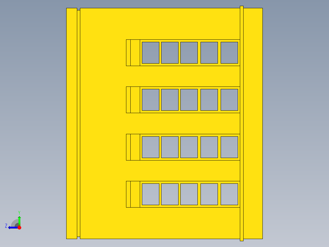 厂房模型图右视图