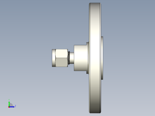 不锈钢ANSI法兰适配器，1-4英寸左视缩略图