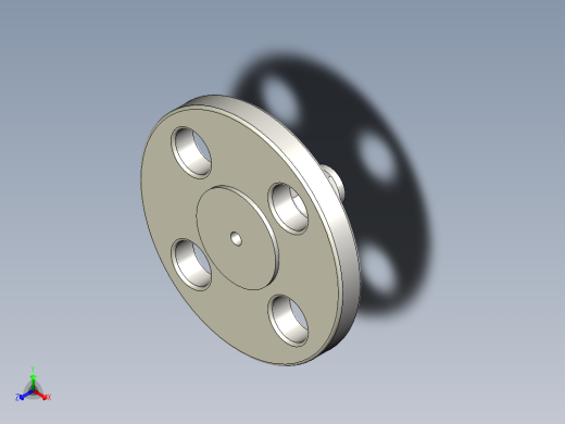 不锈钢ANSI法兰适配器，1-4英寸正等轴测缩略图