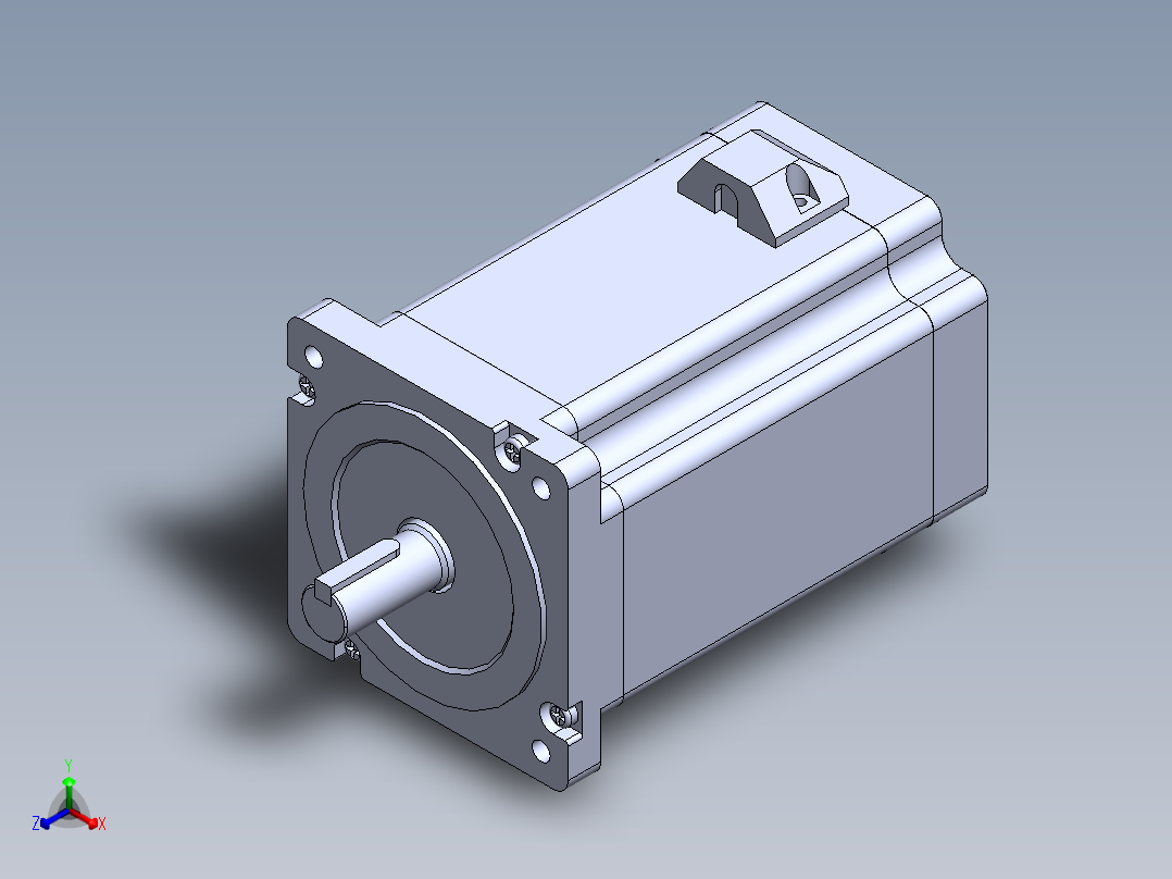 雷赛步进电机86CM120正等轴测图