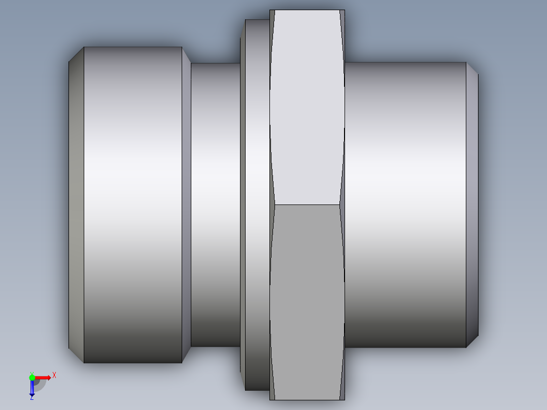 卡套式工业通用硬管接头EO_Male_Stud_connector_GE22LR171X俯视图