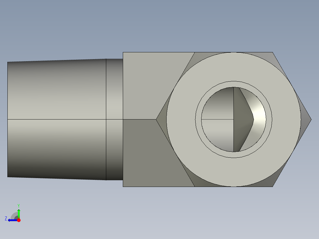 卡套式工业通用硬管接头8-8_cbu-s右视图