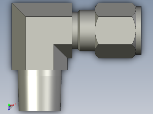 卡套式工业通用硬管接头8-8_cbu-s俯视缩略图