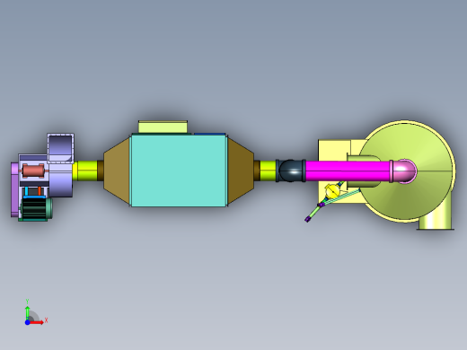油漆加工用空气净化系统前视缩略图