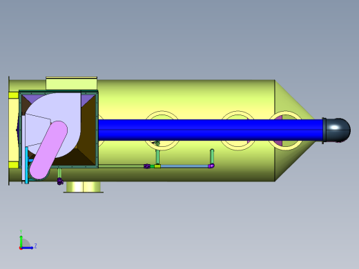 油漆加工用空气净化系统左视缩略图