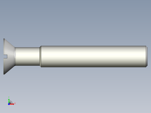 沉头螺钉-Screw_-M30-L200_150-50-5x5-40_-Countersunk_head.stp前视缩略图