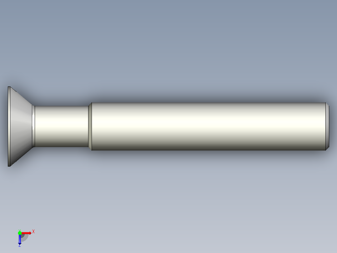 沉头螺钉-Screw_-M30-L200_150-50-5x5-40_-Countersunk_head.stp俯视图