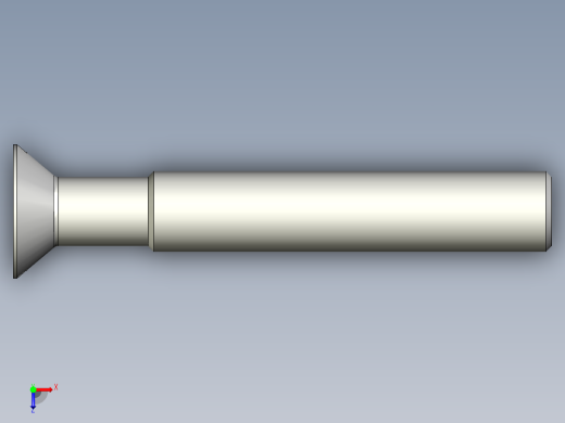 沉头螺钉-Screw_-M30-L200_150-50-5x5-40_-Countersunk_head.stp俯视缩略图