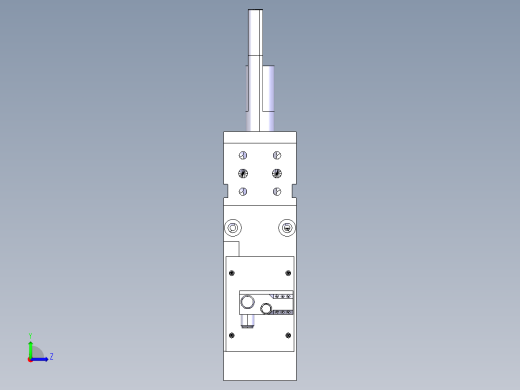 德克斯TUNKERS气缸数模SZVD_50_A23_T12_TUENKERS左视缩略图
