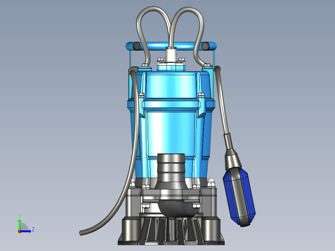 污泥潜水泵左视图