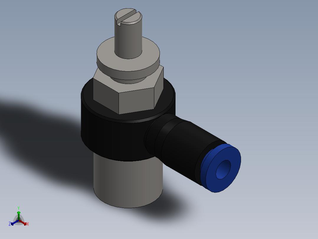 Ø4 x 1-4 - CONTROLE DE FLUXO 90° BANJO(C0K510428)主视图