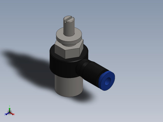 Ø4 x 1-4 - CONTROLE DE FLUXO 90° BANJO(C0K510428)正等轴测缩略图