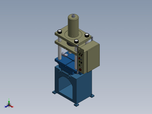 液压机正等轴测缩略图