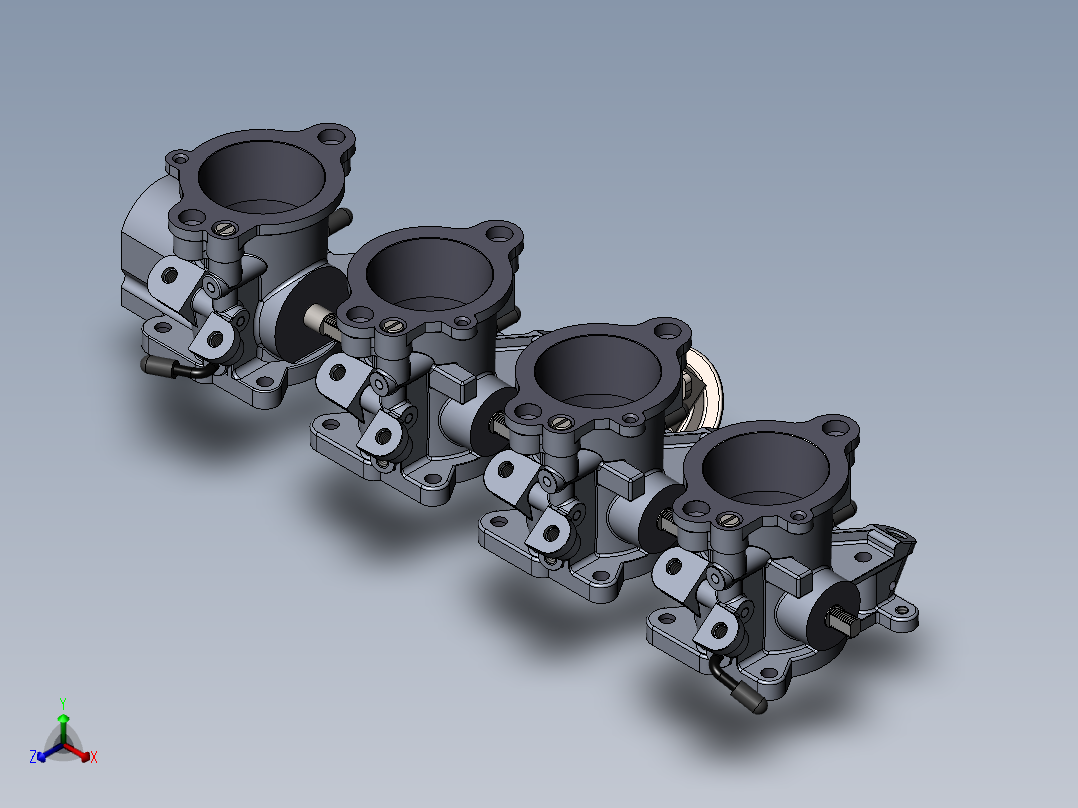 丰田 AE101 4AGE ITB正等轴测图