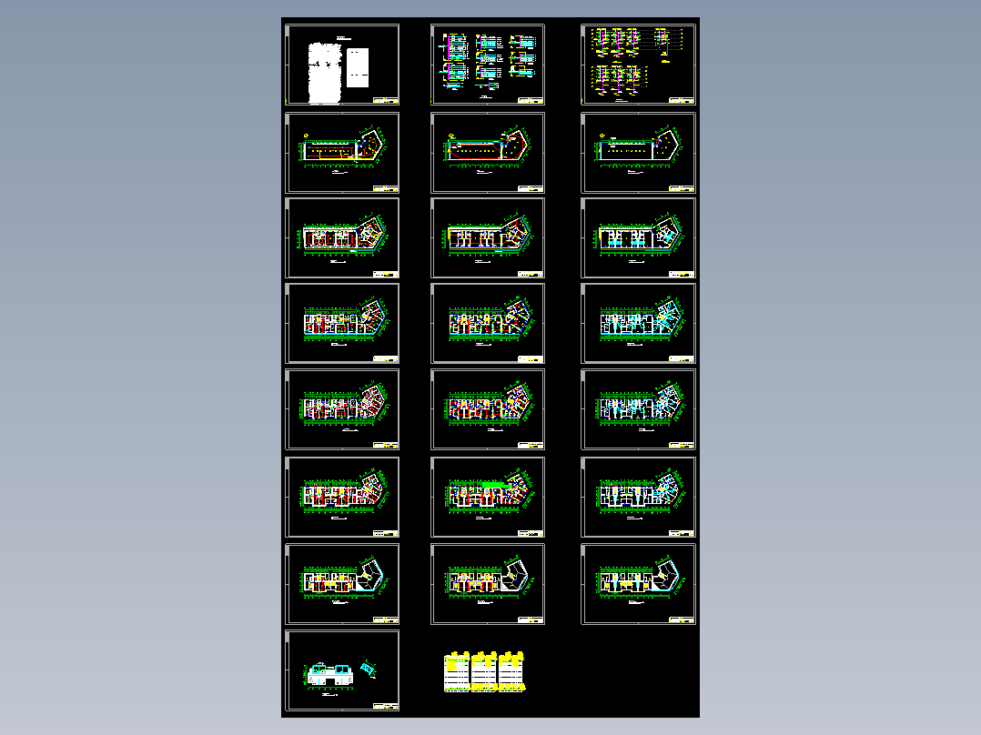 六层住宅办公楼照明设计图