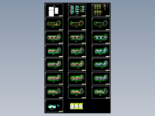 六层住宅办公楼照明设计图