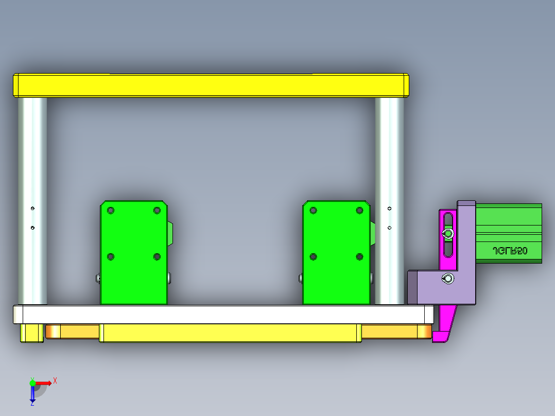 REACHER-A-笔记本CNC工装夹具三维模型cnc1-0425俯视图