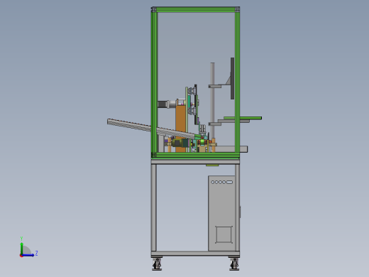 永磁电机转子磁性检测设备sw18可编辑左视缩略图