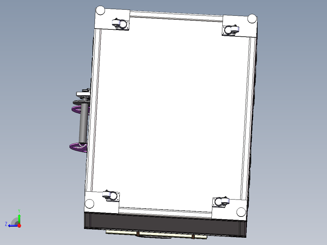 半自动保护膜贴标机sw16可编辑右视图