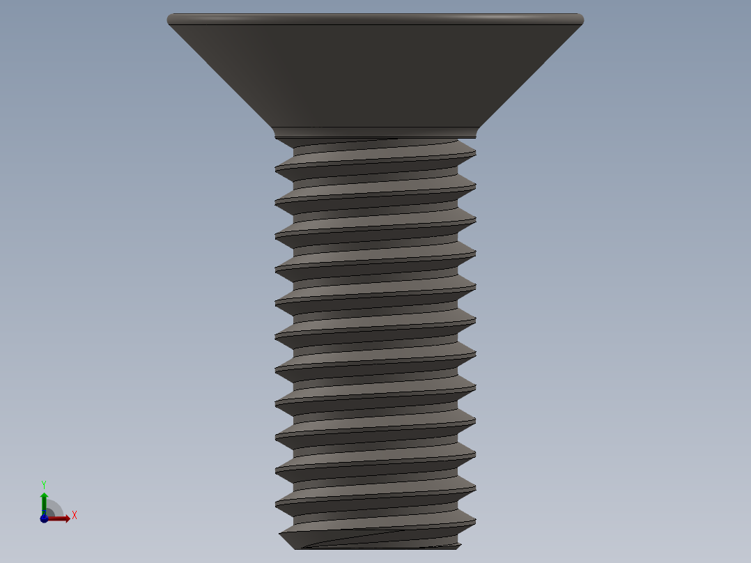 Screw_ISO_10642_M3x8_A2.SLDPRT前视图