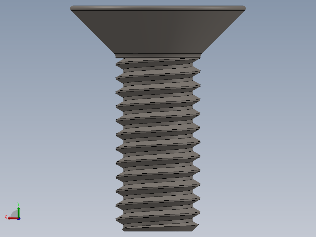 Screw_ISO_10642_M3x8_A2.SLDPRT后视图