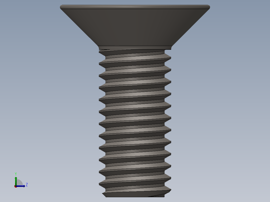 Screw_ISO_10642_M3x8_A2.SLDPRT左视图