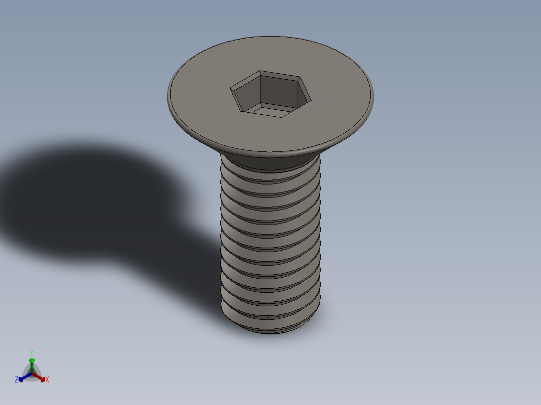 Screw_ISO_10642_M3x8_A2.SLDPRT正等轴测图