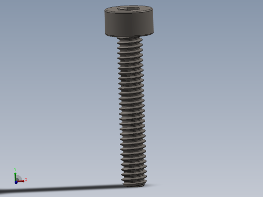 Screw_DIN_912_M2x12F_A2.SLDPRT公制内六角螺钉