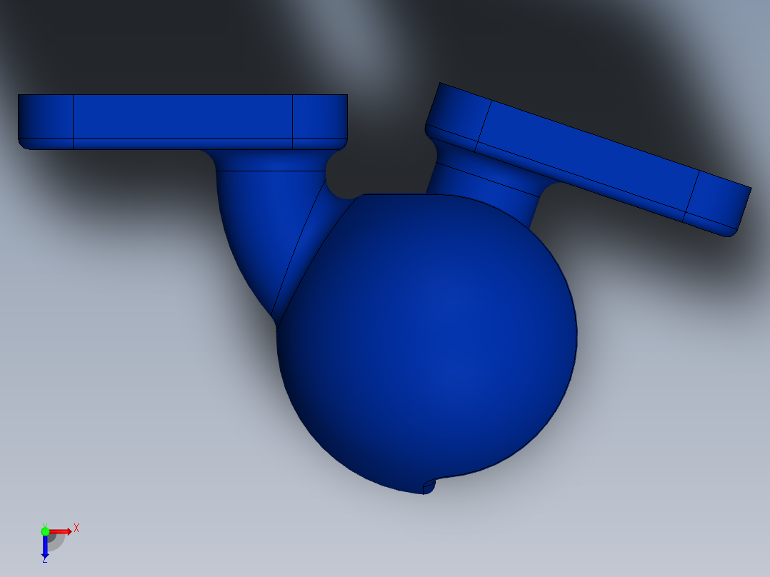 铰链、球型铰链俯视图