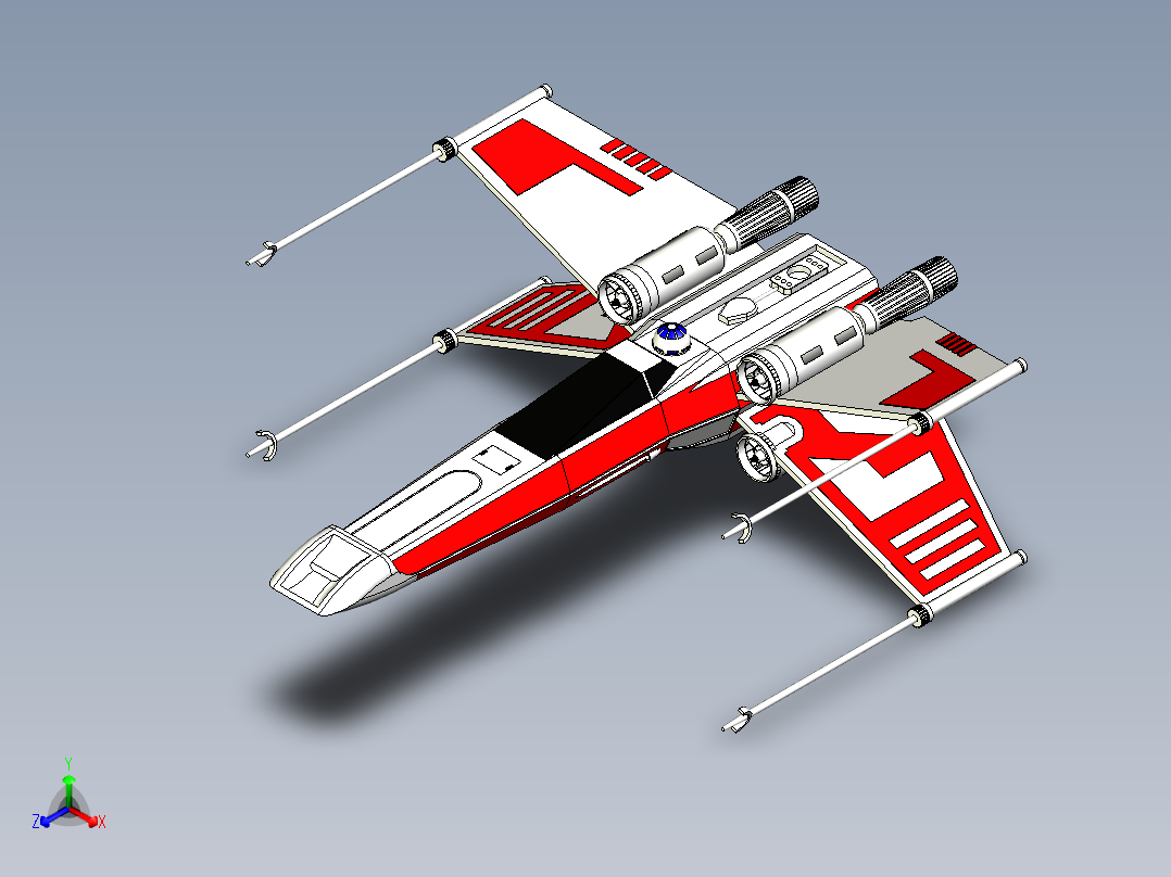 B2004171-X翼星际飞机