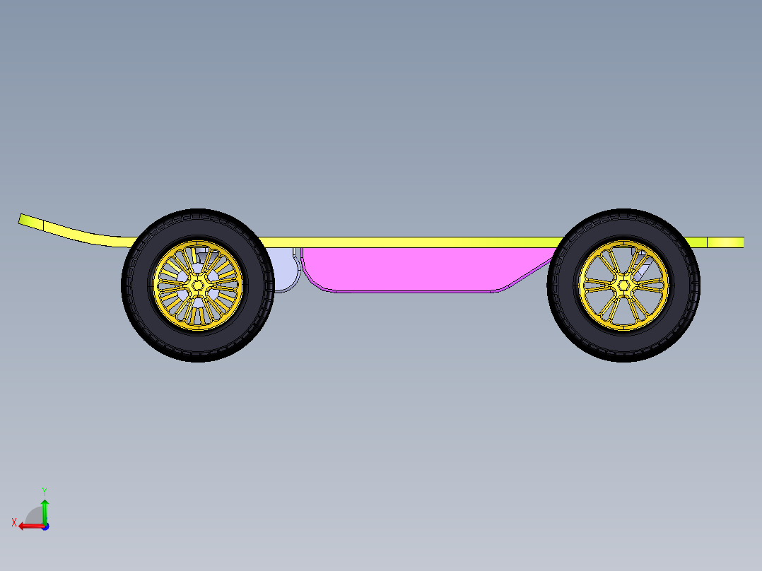 电动滑板2后视图