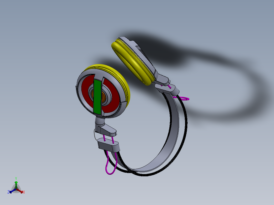 耳机(23)正等轴测图