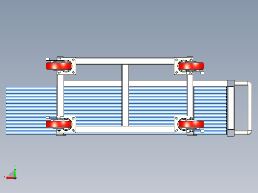 撑杆摆放架基架总装后视缩略图