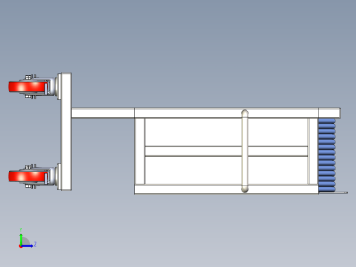 撑杆摆放架基架总装左视缩略图